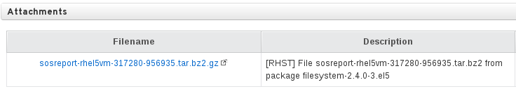 Attachment in customer portal