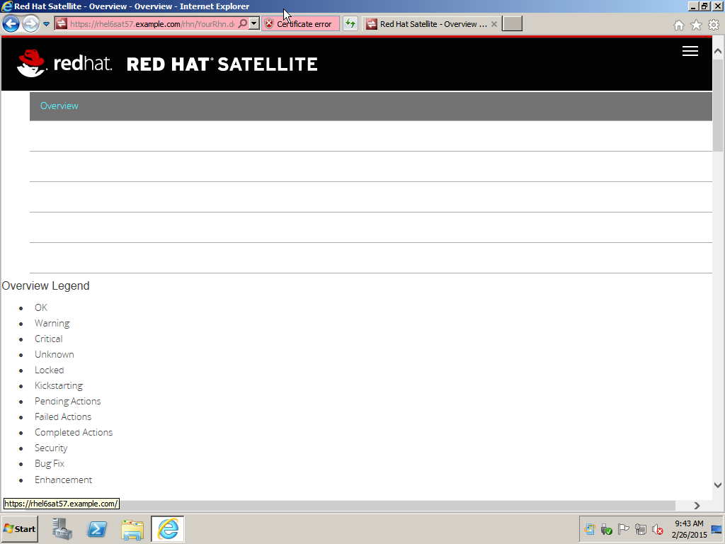 Internet Explorer で Red Hat Satellite 5 7 の Web インターフェイスが適切に表示されない Red Hat Customer Portal