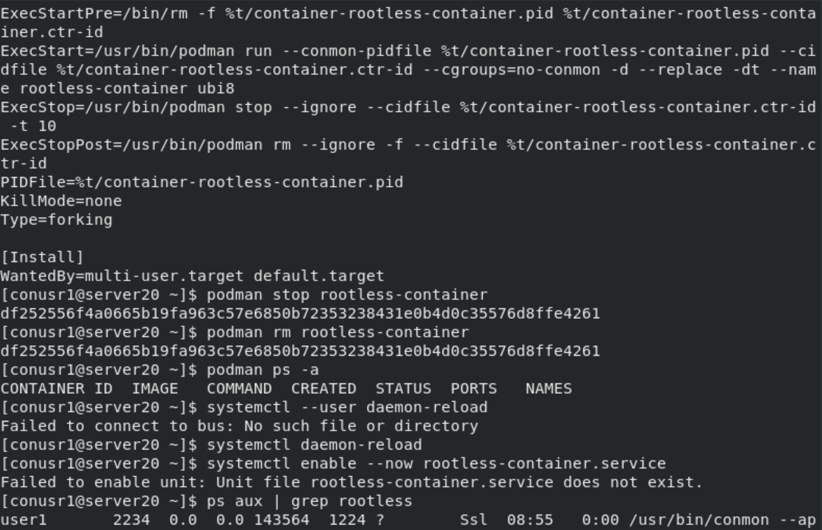 Error failed to start containers. No such file or Directory. Systemctl status failed. Systemctl stop. Failed to connect to Server перевод на русский.