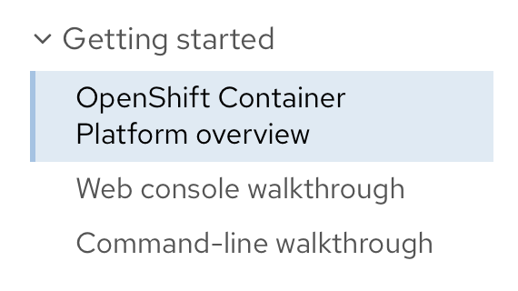 Getting Started with OpenShift Container Platform