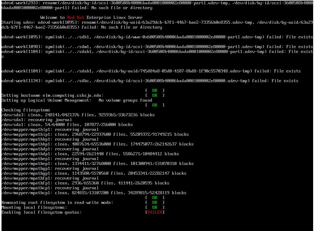 udevd-work errors at the time of booting and from syslog - Red Hat ...