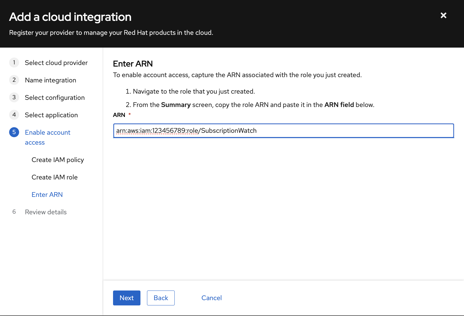 Image of Add integration wizard