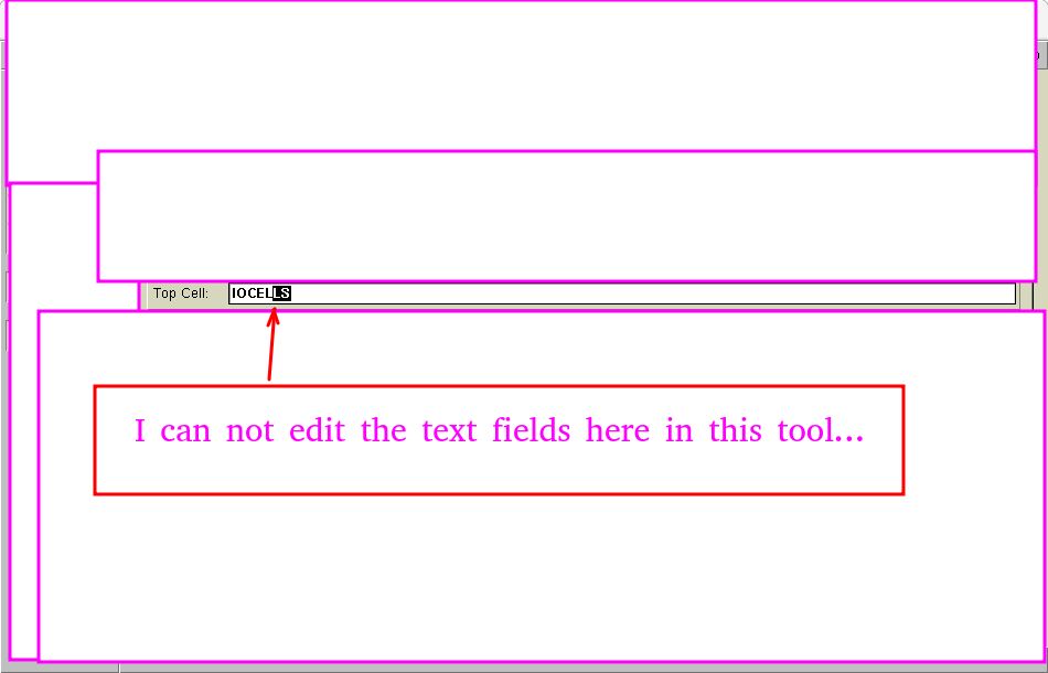 Tool input text field