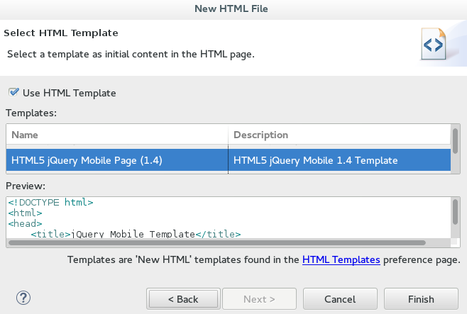 Select HTML5 jQuery Mobile Page (1.4) Select