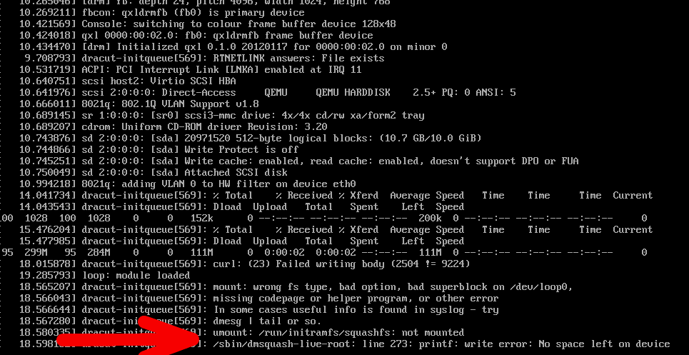 linux error never any more process
