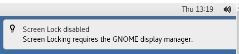 GNOME ScreenLock Alert