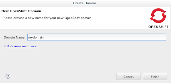 New OpenShift Domain Name Provided