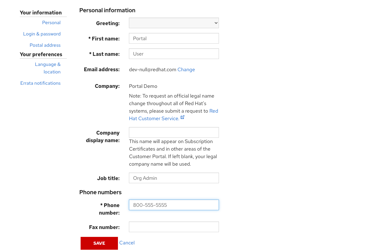 How To Personalize Your Customer Portal Experience Red Hat Customer