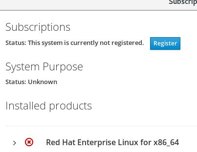 Red hat linux subscription error