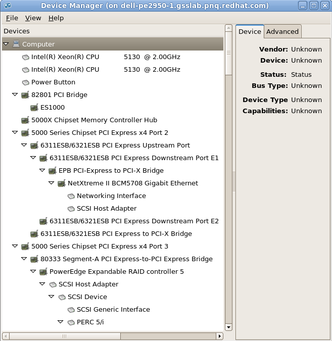 Which GUI tool can be used to check hardware information of my servers