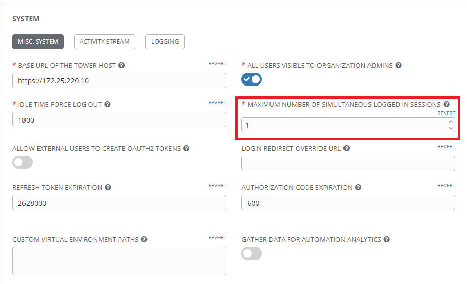 how-to-limit-number-of-login-session-on-ansible-tower-web-ui-red-hat