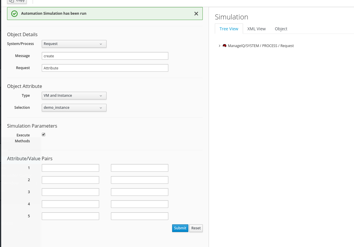 How to Test Automate Methods and Instances with CloudForms Simulation