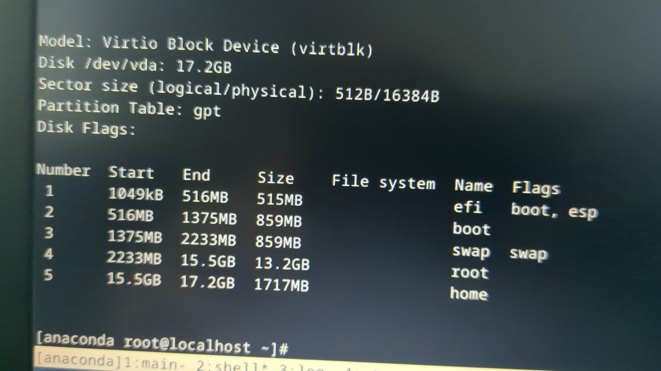 Apparently faulty partition layout and settings for GPT+ext4