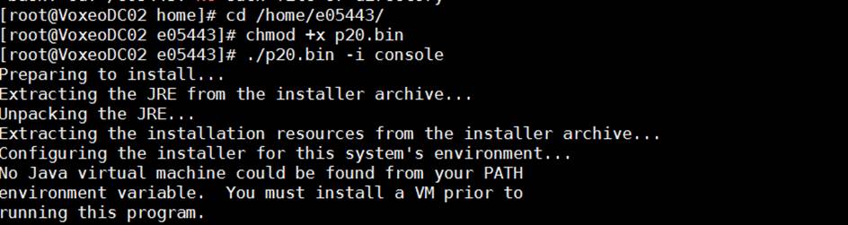 No Java virtual machine could be found from your PATH environment variable . You must install a VM prior to running this program
