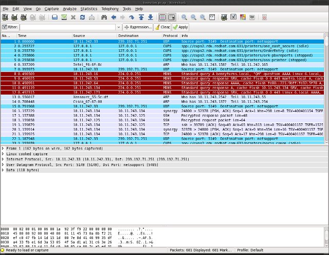 tcpdump analysis using wireshark