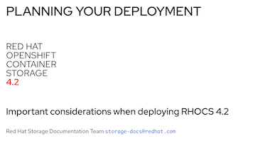 New pre-deployment planning recommendations for Red Hat OpenShift Container Storage
