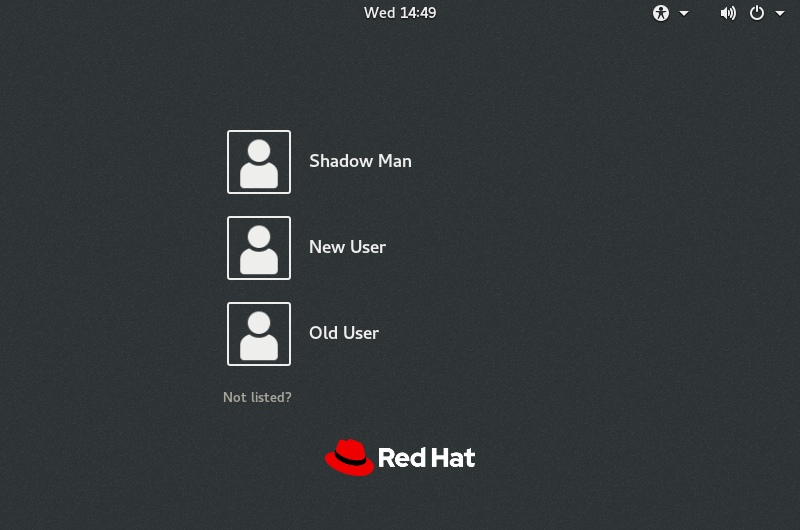 rhel user list