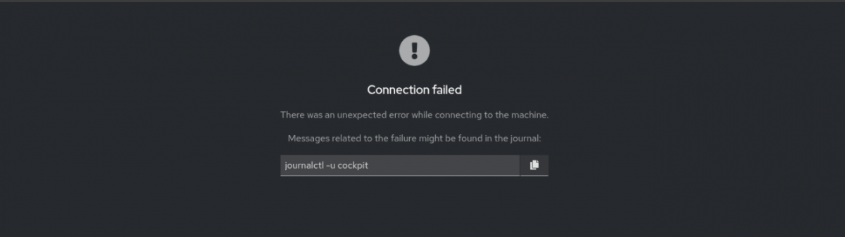 Web Console tab error