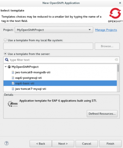 Create a New OpenShift Application Create a New OpenShift Application