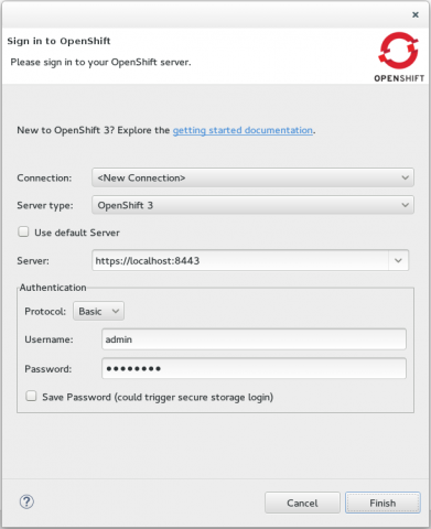 Sign in to OpenShift