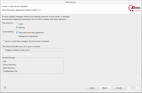 Create a New Server Adapter