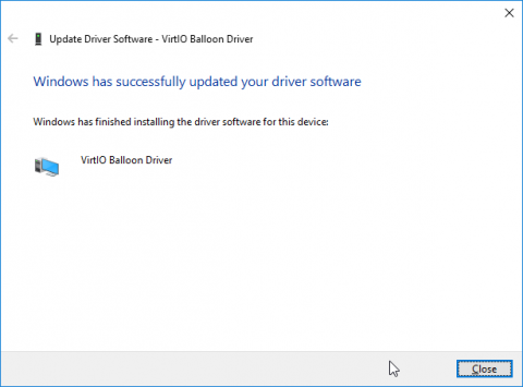 The Update Driver Software wizard