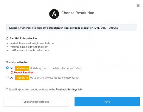 Ansible, risk of change