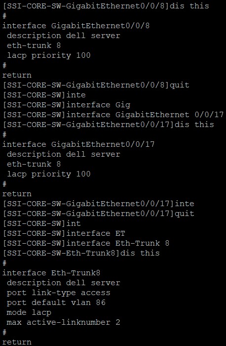 Switch Configuration