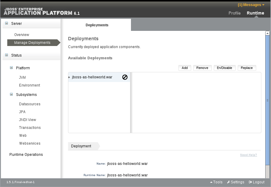 管理および設定ガイド Jboss Enterprise Application Platform 6 Red Hat Customer Portal