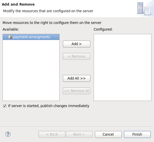 ダイアログの追加と削除