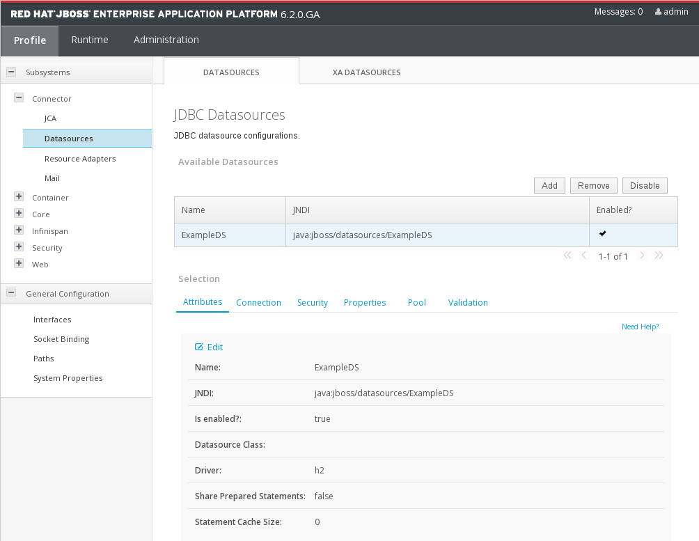 データソースパネル