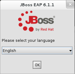 Select the required language for the installer.