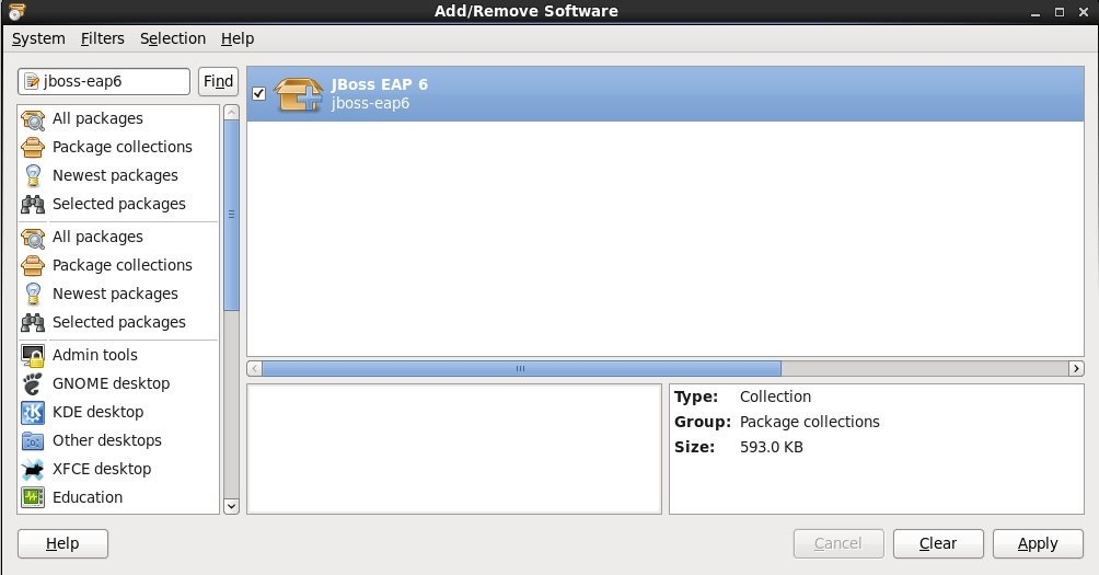 JBoss EAP 6 PackageKit Install