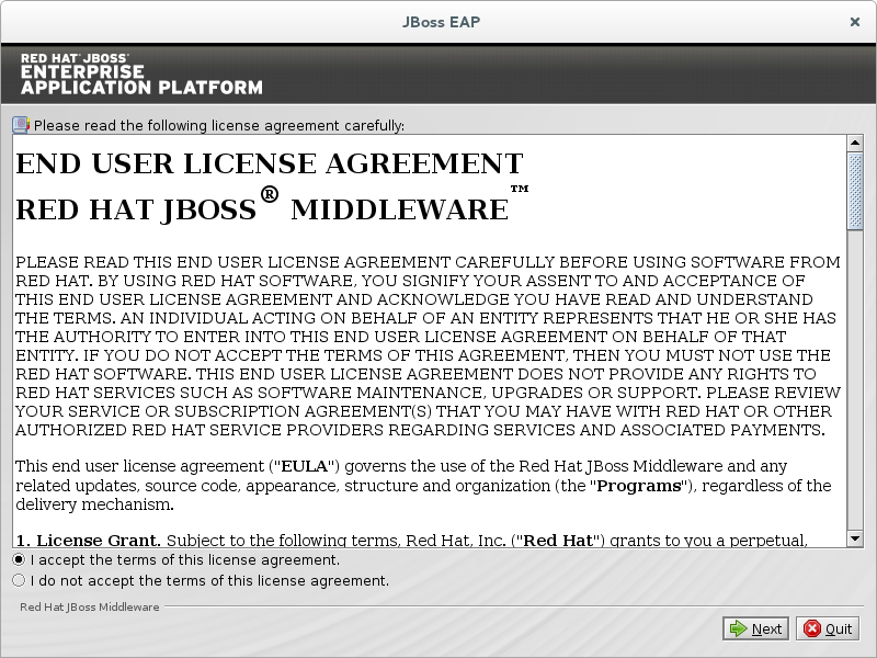 Agree to the End User License Agreement to continue.