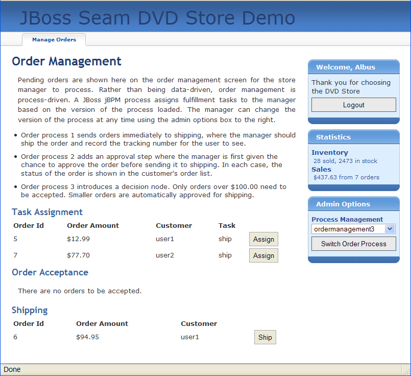 DVD Store example