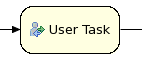 This image shows the User Task icon associated with the node.