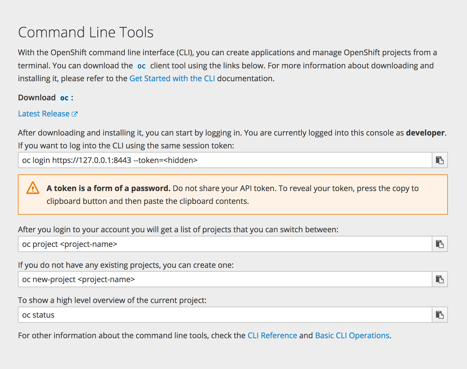 Command Line Tools