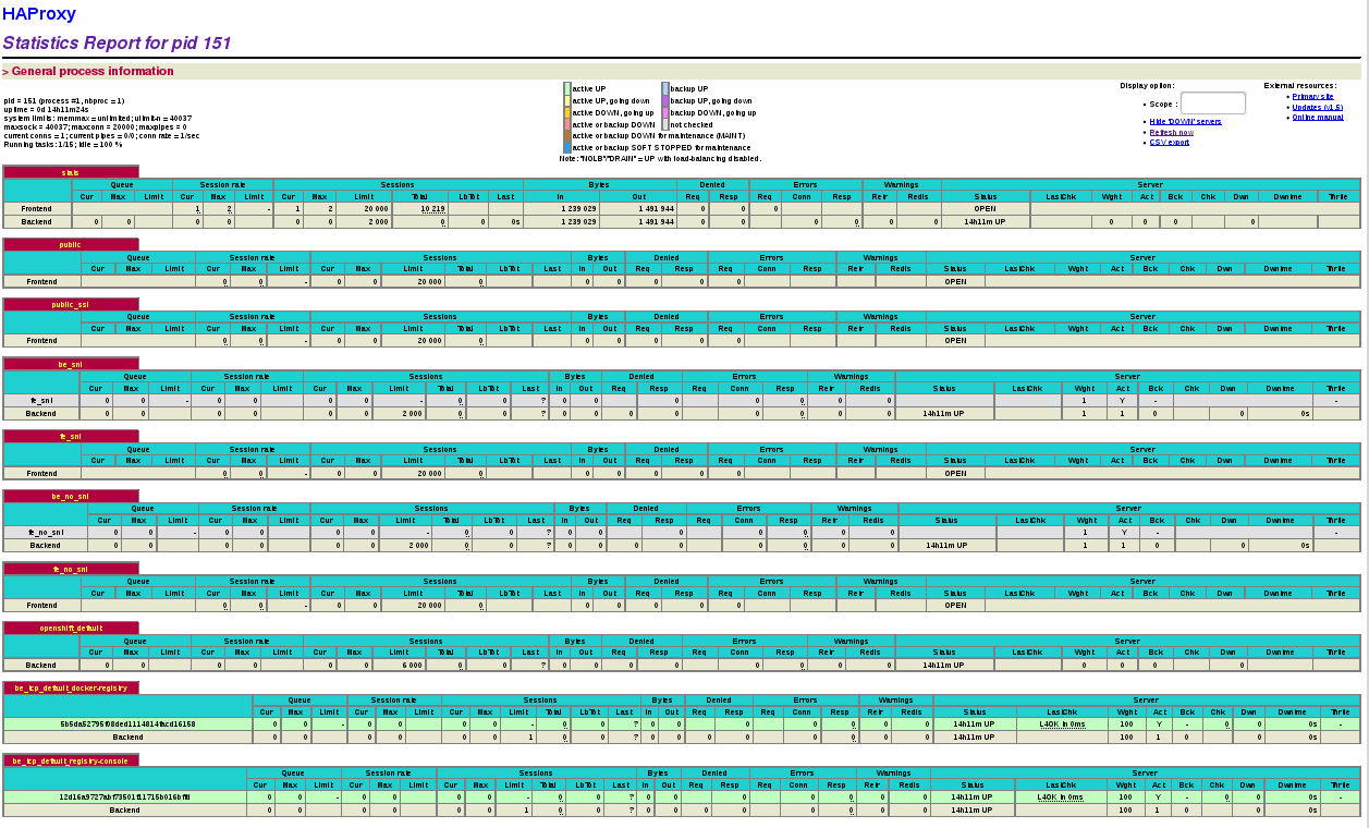 HAProxy statistics in a browser