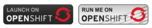 Run on OpenShift Buttons