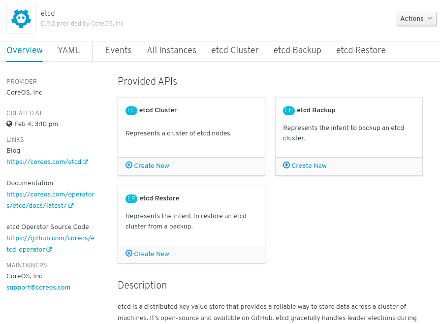 etcd operator overview