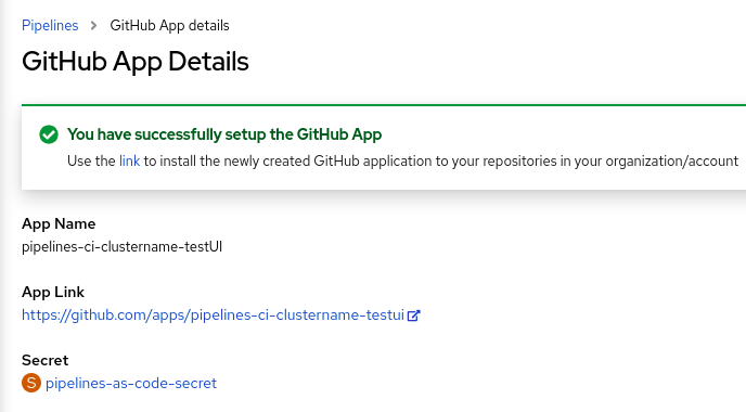 Github app details