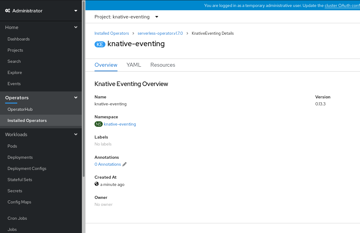 Knative Eventing Overview ページ