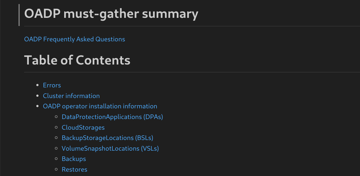 must-gather マークダウン出力