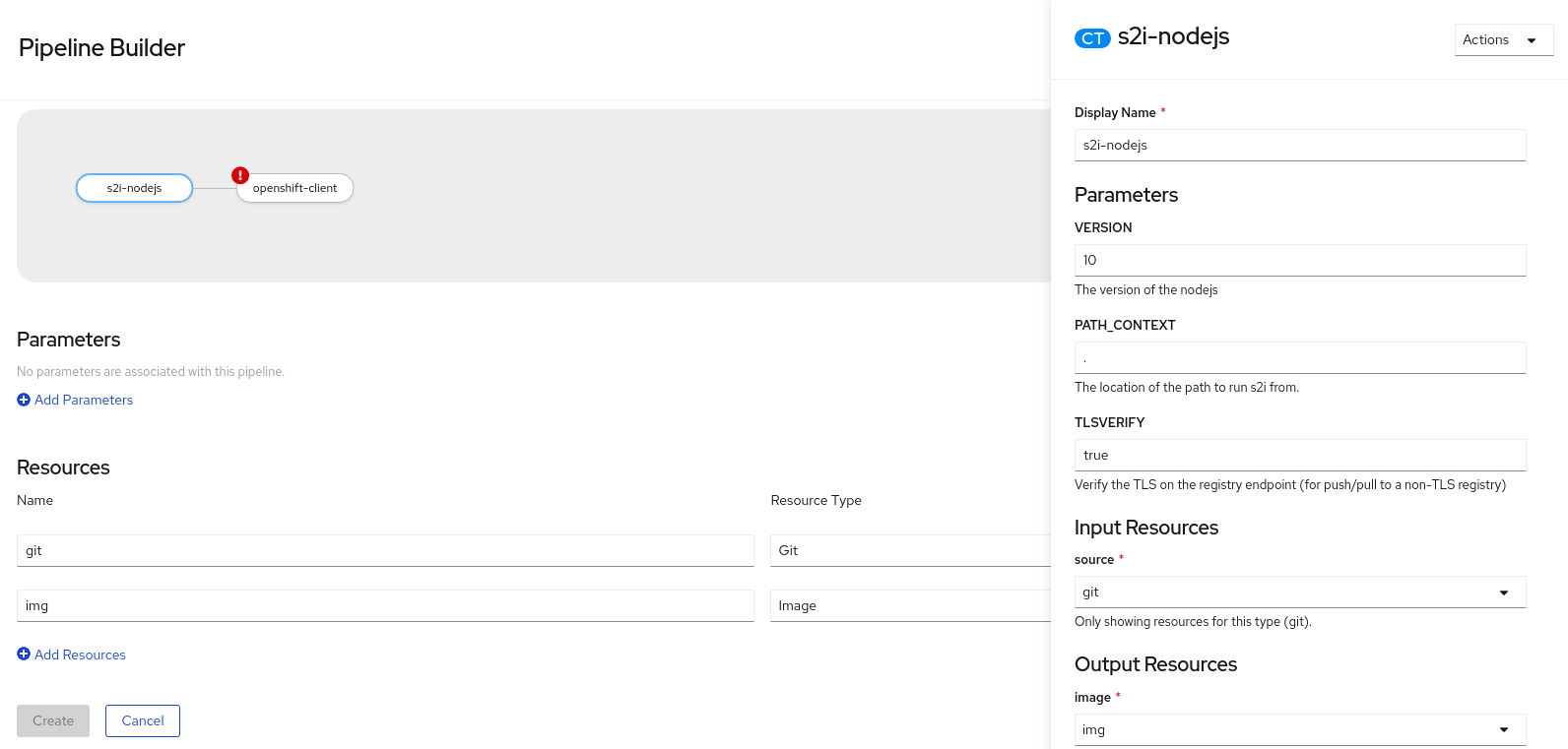 op pipeline builder task details