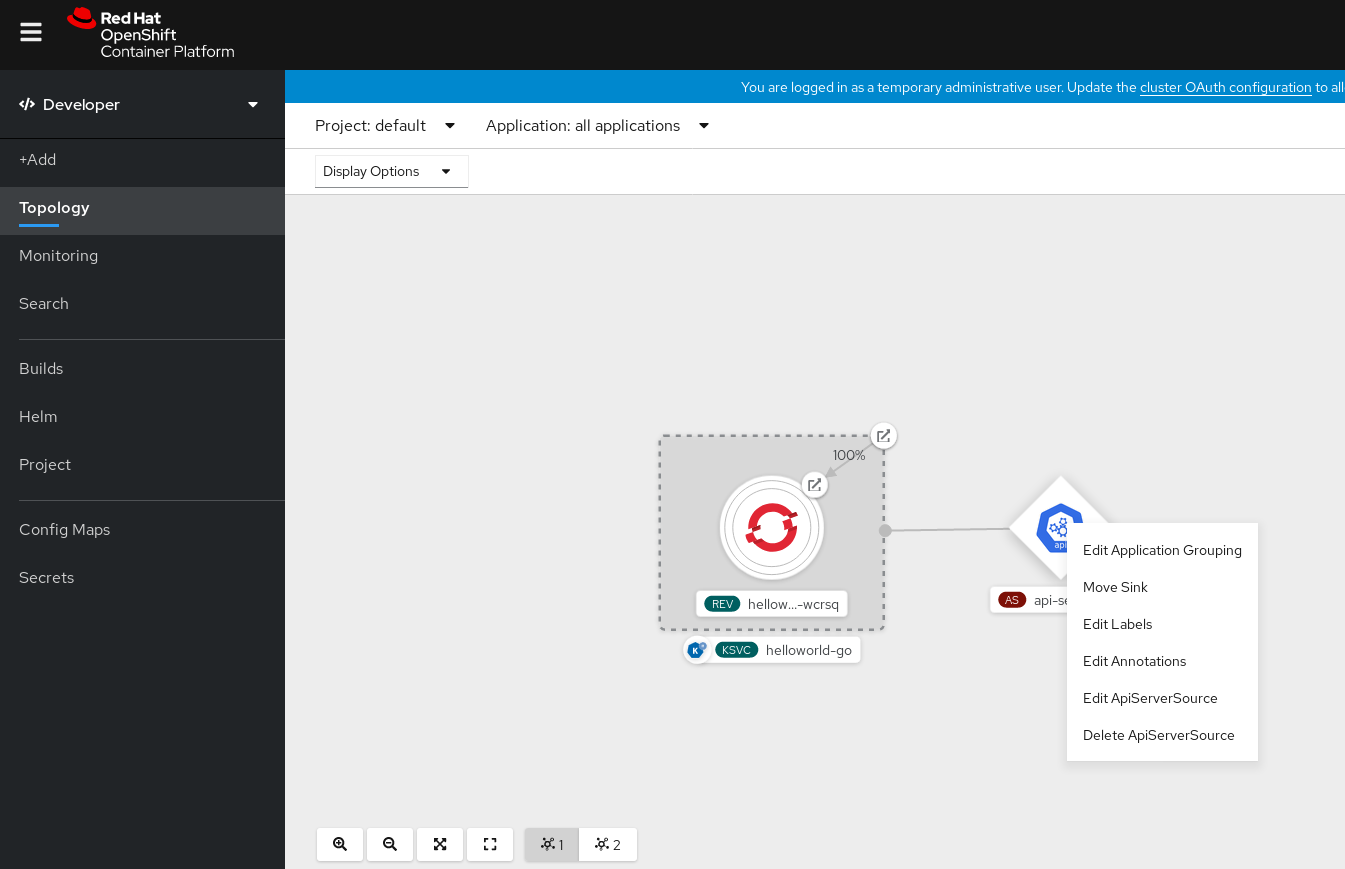 ApiServerSource の削除