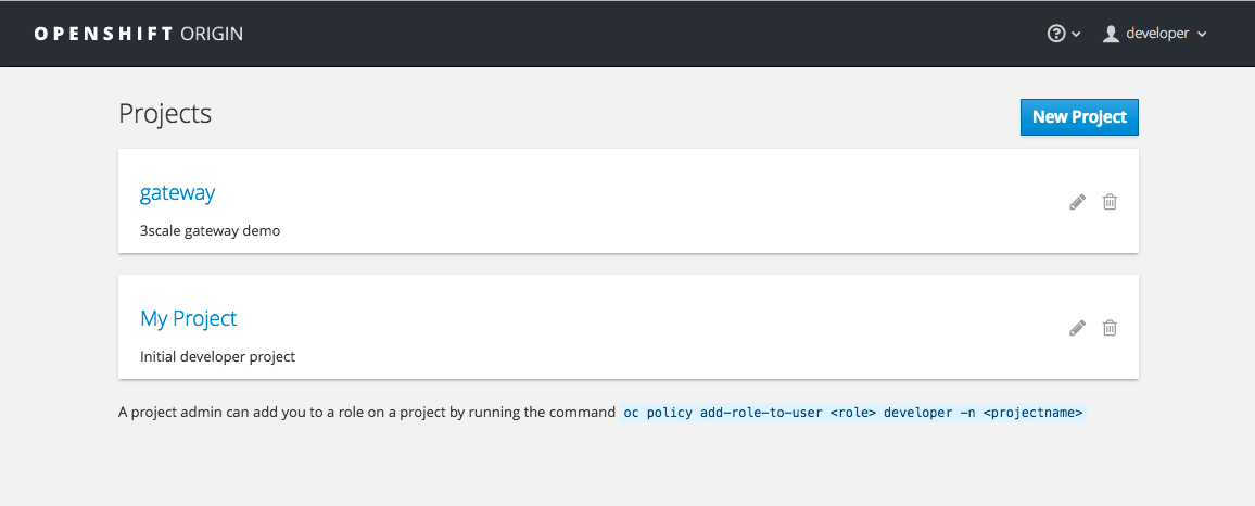 Openshift Projects