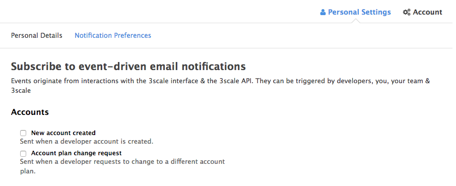 Manage notifications