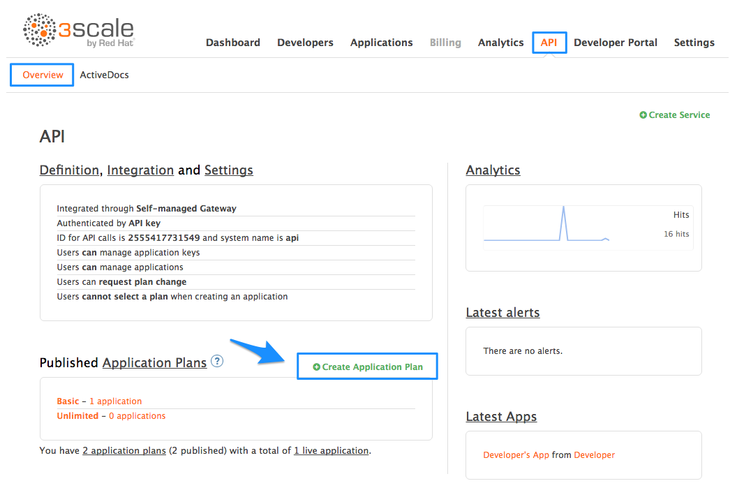 Create application plan