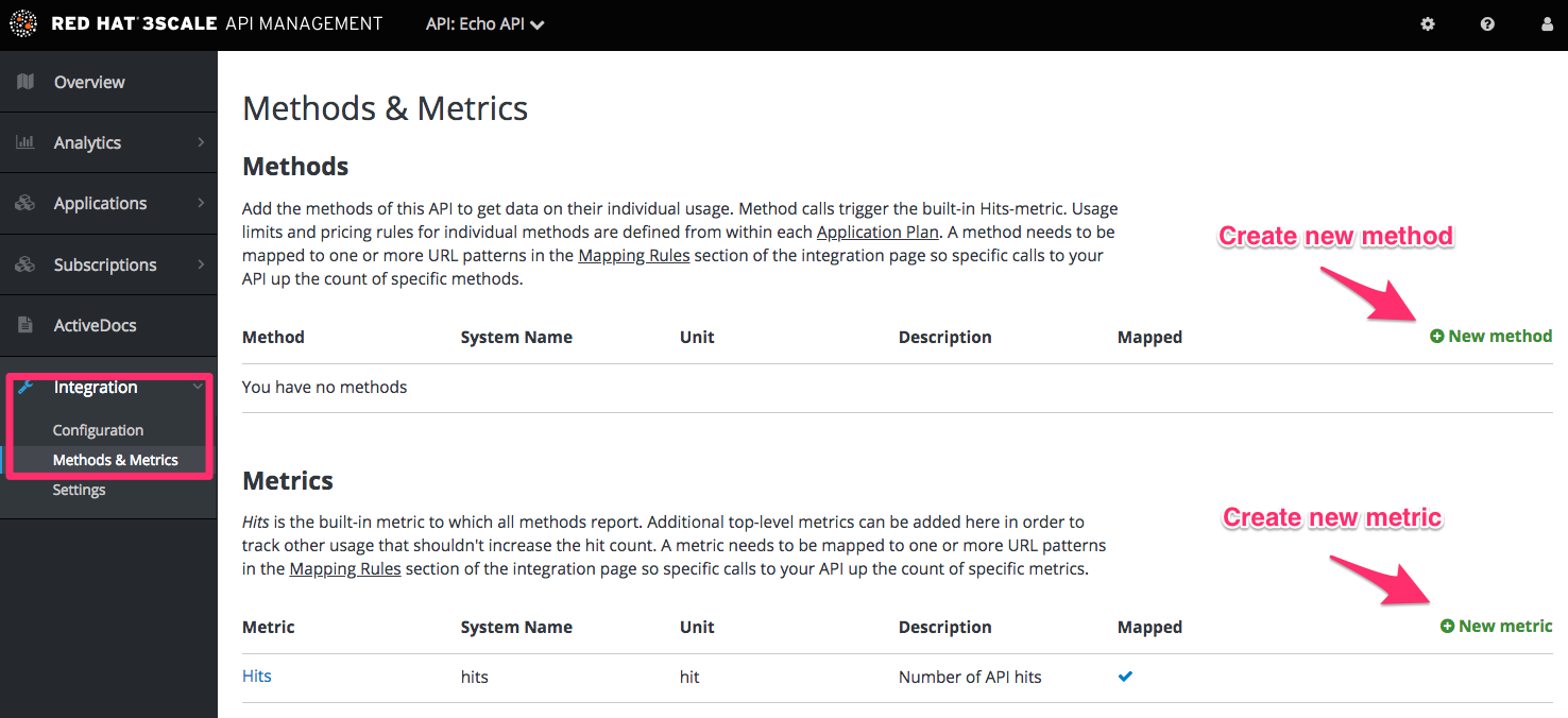 Define your API on 3scale