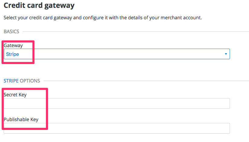 Stripe billing gateway